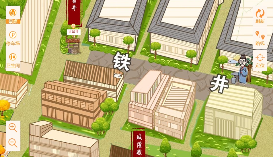 智慧景區：手繪地圖與語音導覽的完美融合